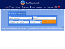 Tablet Screenshot of guiaviajesvirtual.com